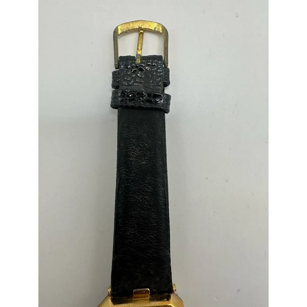 Quemex Vip‎ Womens Watch New Battery 27MM 18K Gold Plated 7.25